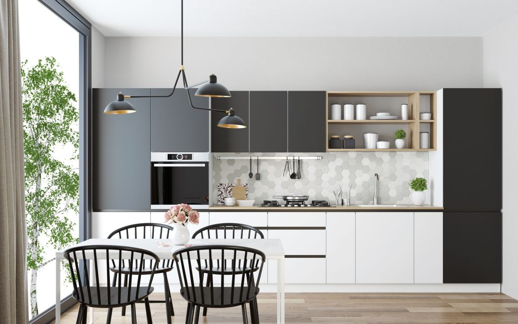 "One-Line" Kitchen Design