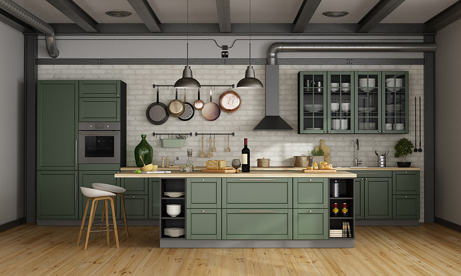 "One-Line" Kitchen Design