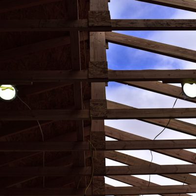 Photo farmhouse glass pumpkin ceiling light