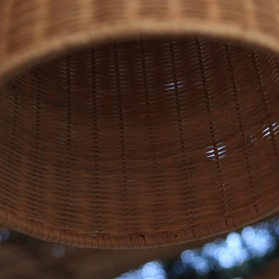 Photo Rattan floor lamp