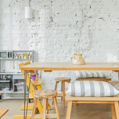 Photo Scandinavian kitchen lighting
